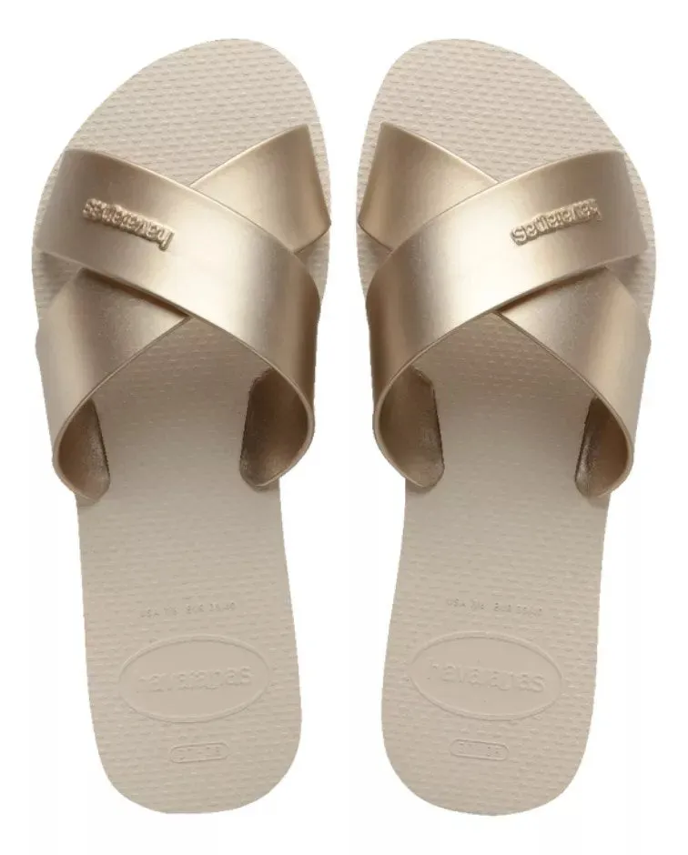 Havaianas Slide Metallic Silver