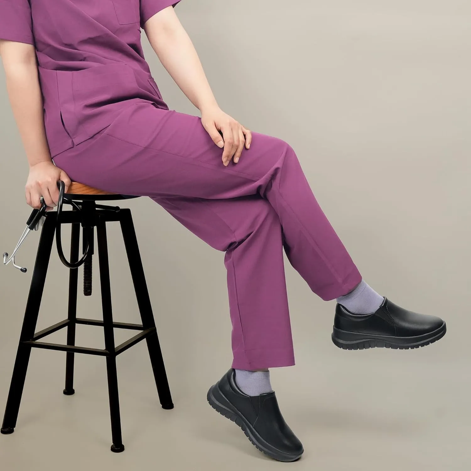 Hawkwell Women's Slip On Lightweight Water Resistant Nurse Shoes Slip Resistant Healthcare Work Shoes
