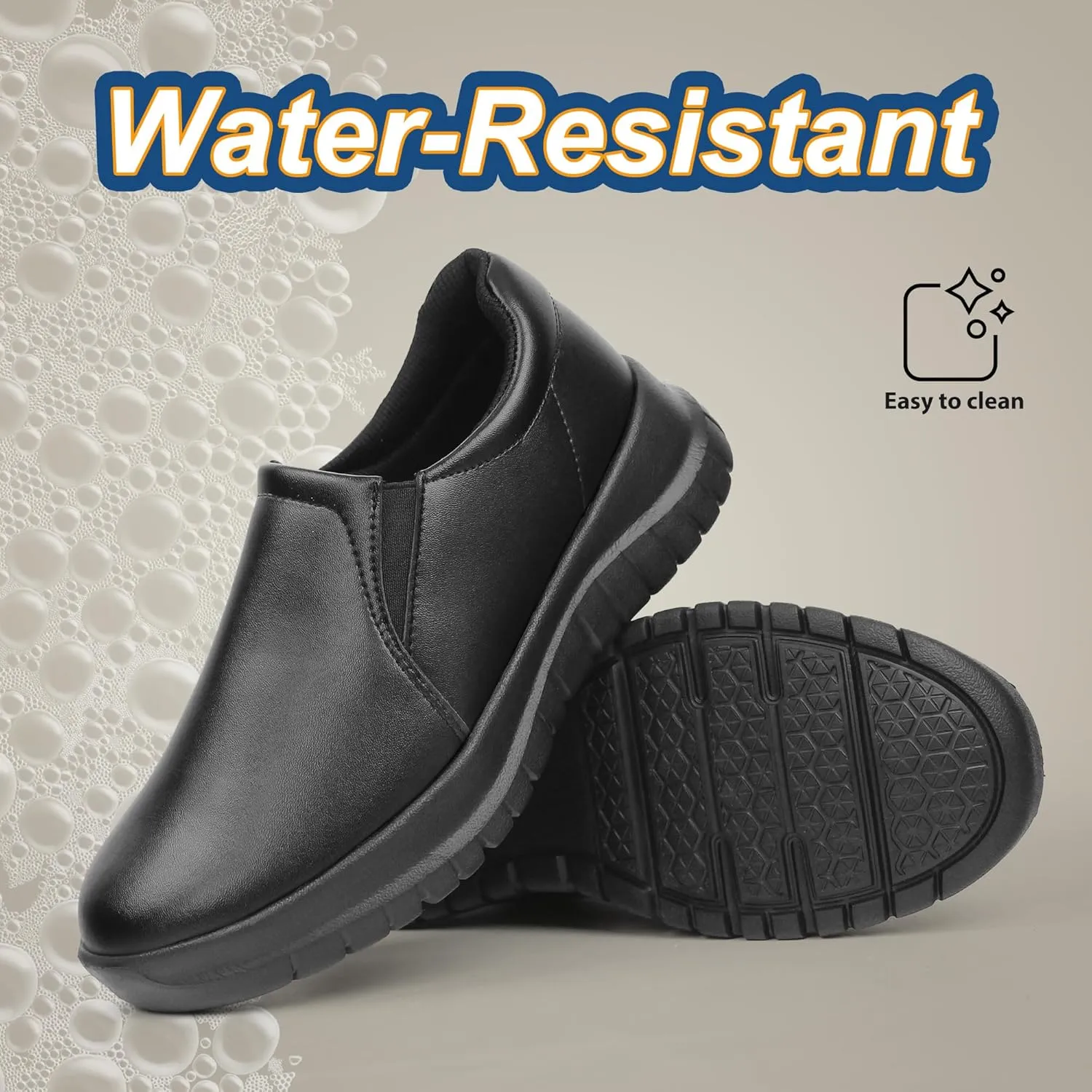 Hawkwell Women's Slip On Lightweight Water Resistant Nurse Shoes Slip Resistant Healthcare Work Shoes