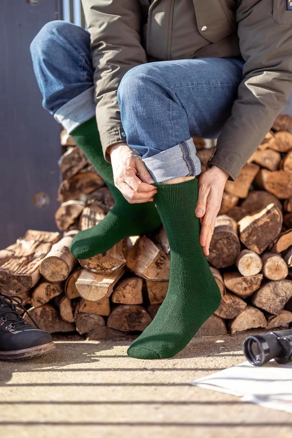 Heat Holders Lite - 3 Pairs Winter Thermal Socks for Men | Thin & Warm Socks