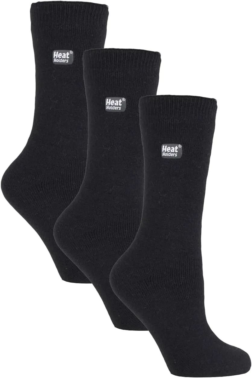 HEAT HOLDERS Lite - 3 Pairs Winter Thermal Socks for Women | Thin & Warm Socks