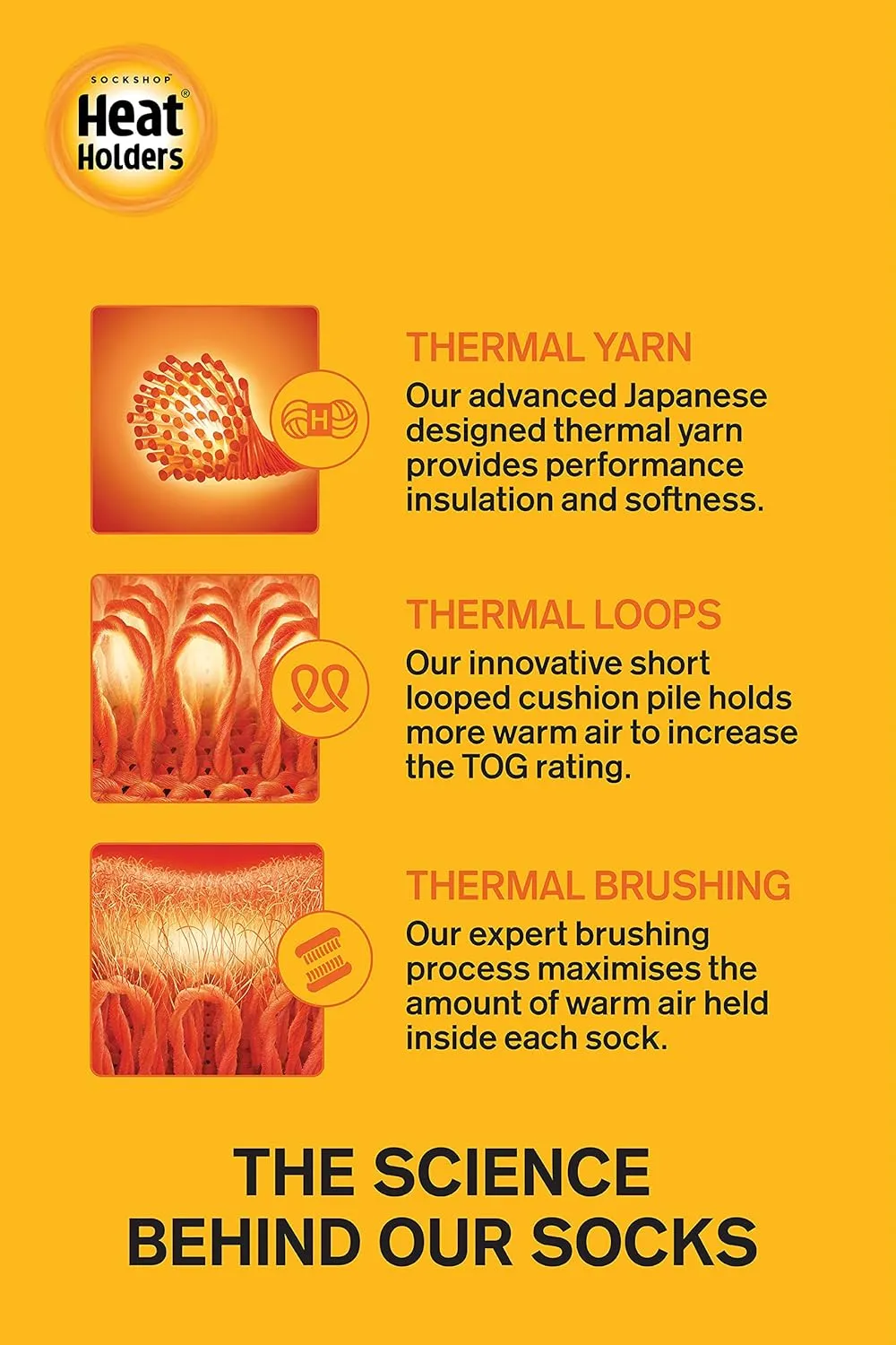 Heat Holders Ultra Lite - 4 Pairs Thermal Winter Socks for Men | Ultra Thin Warm Socks