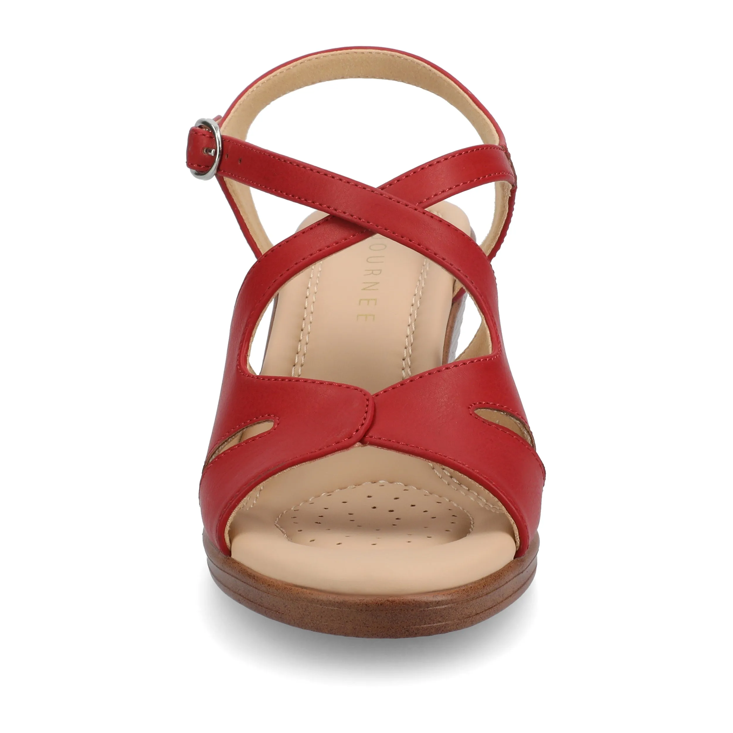 Journee Women's KedzieII Medium and Wide Width Wedge Sandals