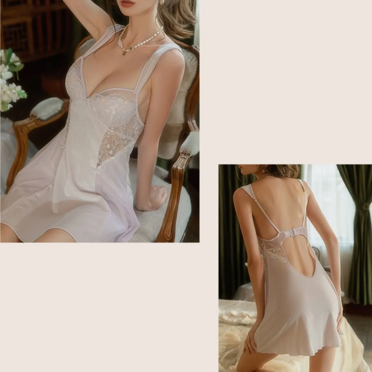 Kane lace and velvet slip