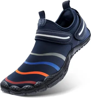 KEMISANT Mens Water Shoes, Unisex Barefoot Aqua Shoes for Men Women Beach Swimming Water Sport Shoes