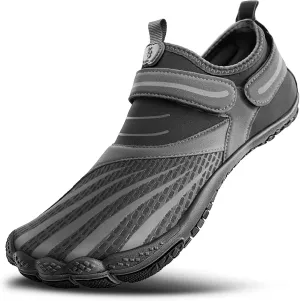 KEMISANT Mens Water Shoes, Unisex Barefoot Aqua Shoes for Men Women Beach Swimming Water Sport Shoes