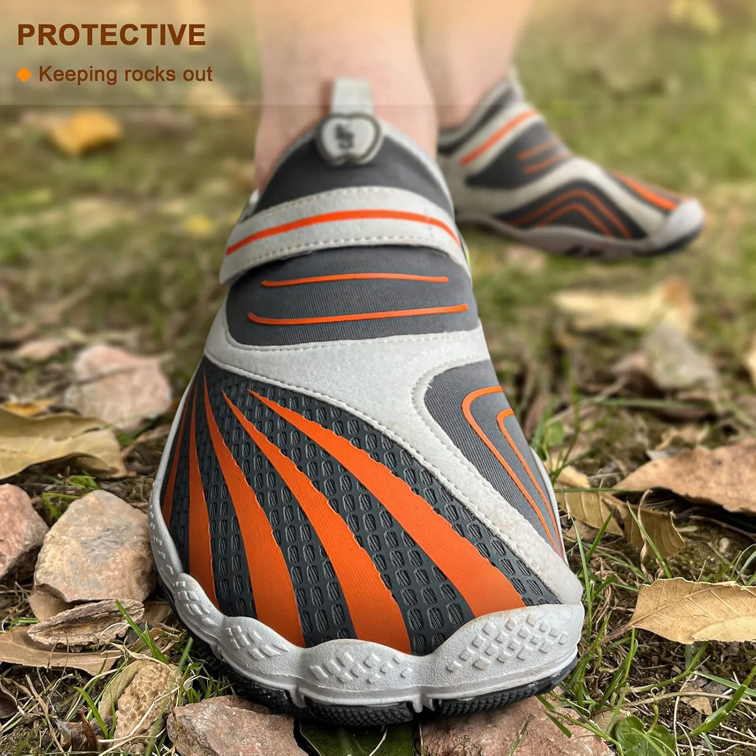 KEMISANT Mens Water Shoes, Unisex Barefoot Aqua Shoes for Men Women Beach Swimming Water Sport Shoes