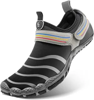 KEMISANT Mens Water Shoes, Unisex Barefoot Aqua Shoes for Men Women Beach Swimming Water Sport Shoes
