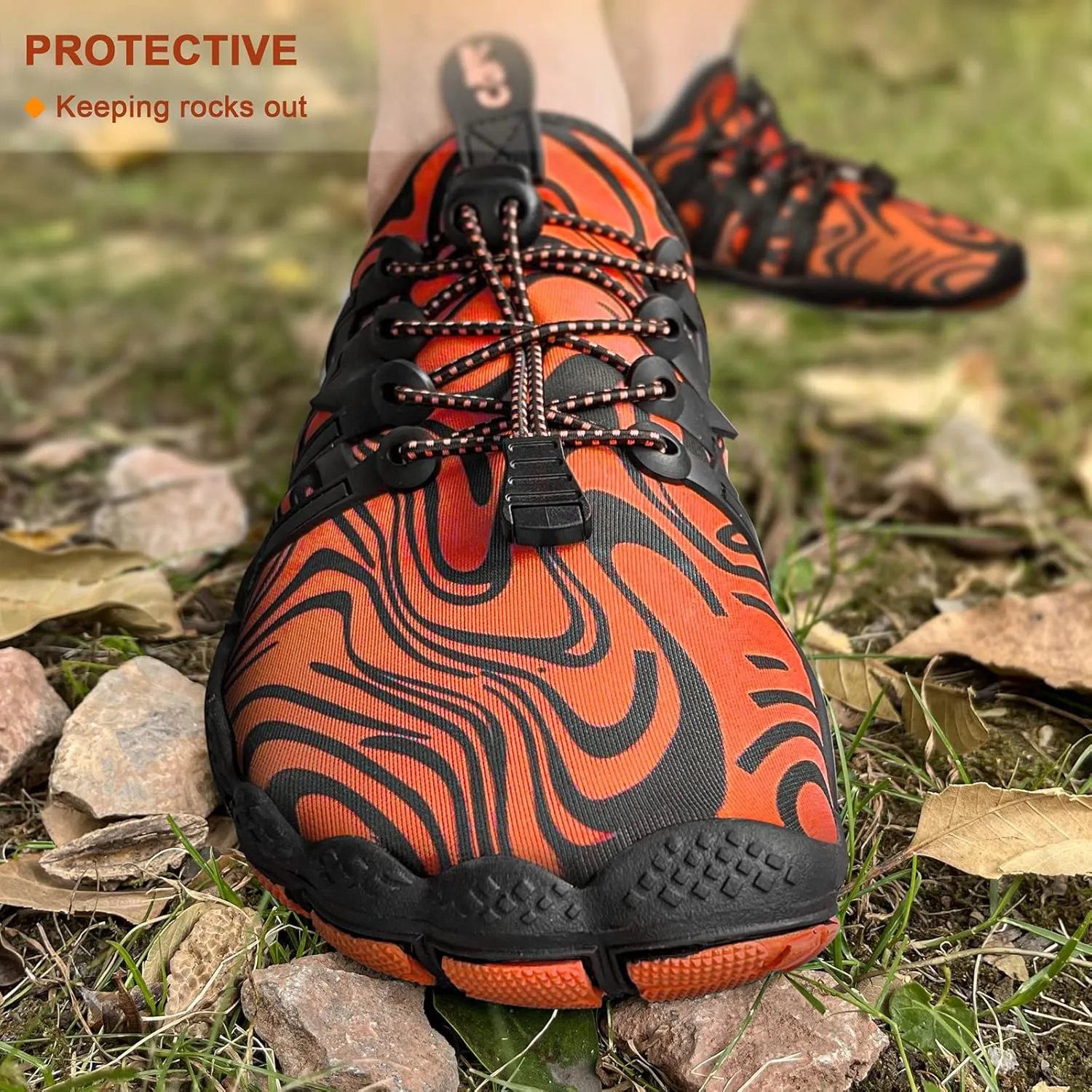 KEMISANT Mens Water Shoes, Unisex Barefoot Aqua Shoes for Men Women Beach Swimming Water Sport Shoes