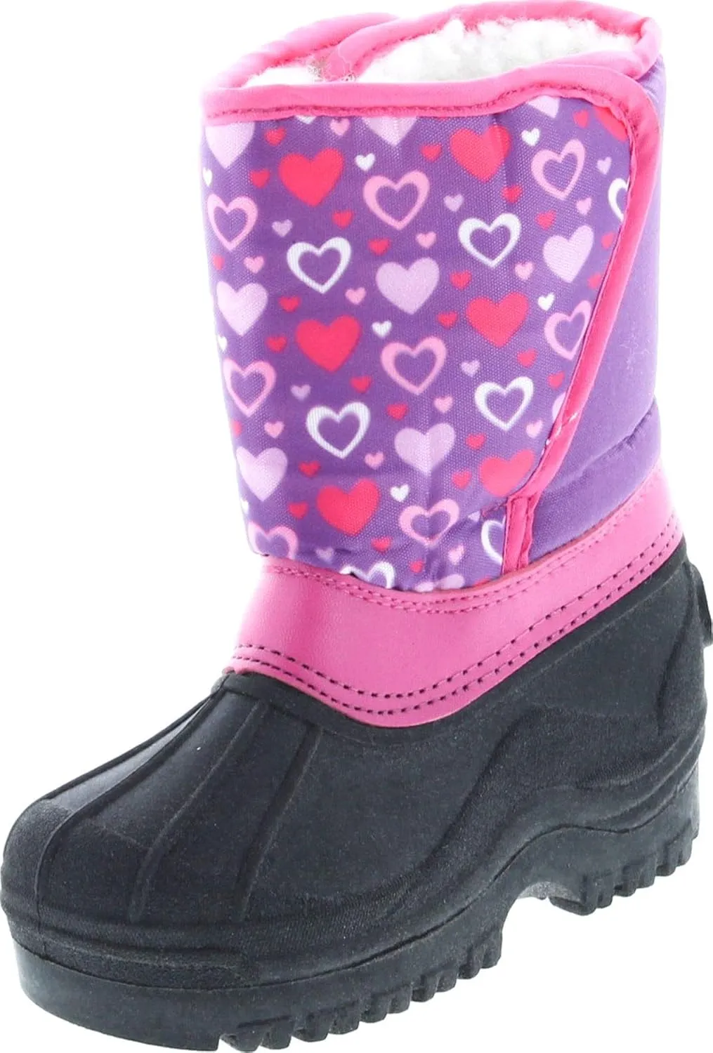 Kids Easy Slip On Waterproof Warm Winter Boots