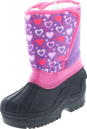 Kids Easy Slip On Waterproof Warm Winter Boots