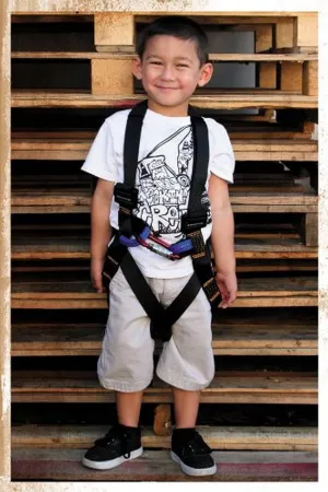Kids Full Body Harness - Fusion Climb® - (5,000 LBS Rated) Professional Harness for Hiking, Tree Climbing, Ziplining, Indoor Climbing, Rappelling- Heavy Duty Kids Full Body Harness Climbing Gear