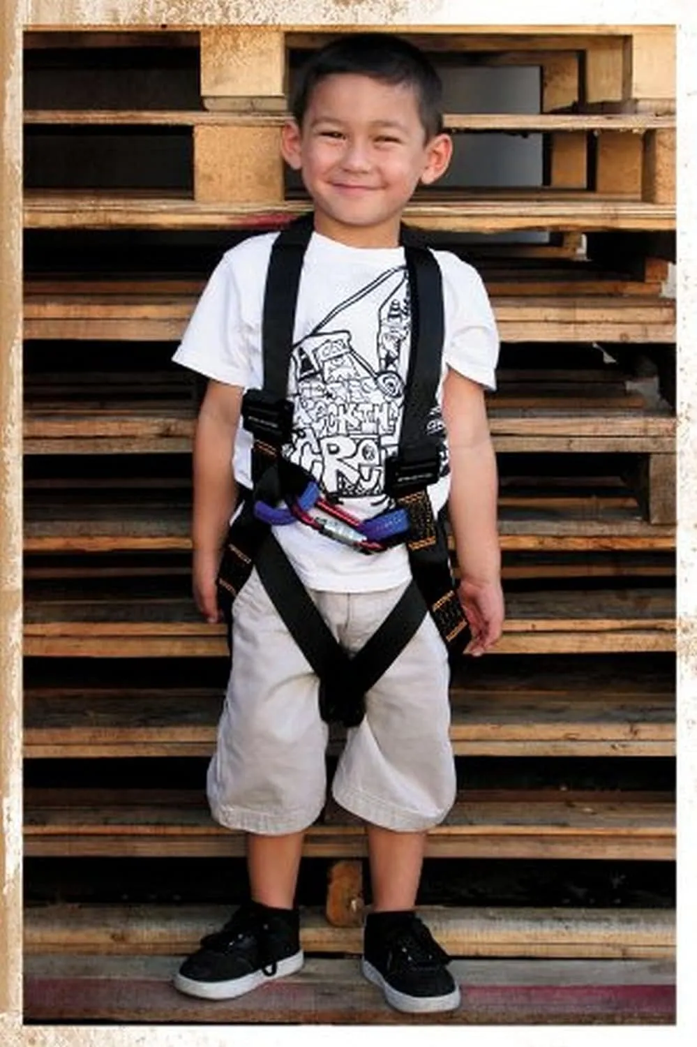 Kids Full Body Harness - Fusion Climb® - (5,000 LBS Rated) Professional Harness for Hiking, Tree Climbing, Ziplining, Indoor Climbing, Rappelling- Heavy Duty Kids Full Body Harness Climbing Gear