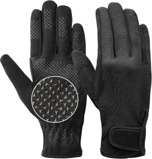 Kids Horse Riding Gloves Equestrian Anti Slip Children Horseback Bike Gardening Fishing Cycling Outdoor Activities Riding Gloves Girls Boys Youth