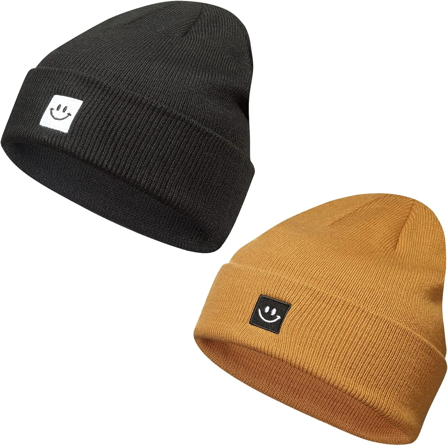 Knit Beanie Hat for Men/Women 2Pack