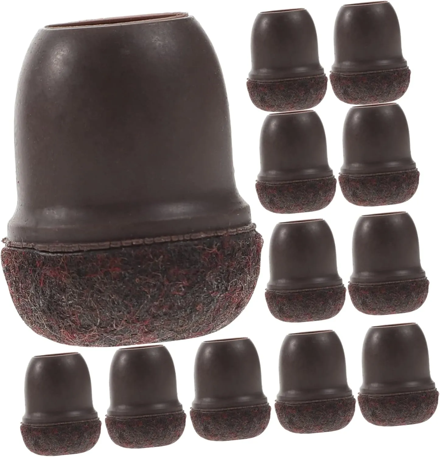 LIFKOME Decorative Chair Leg Caps Furniture Feet Covers 24pcs Non-Slip Chair Foot Pads Easy Installation for Stool and Table Legs