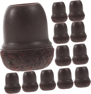LIFKOME Decorative Chair Leg Caps Furniture Feet Covers 24pcs Non-Slip Chair Foot Pads Easy Installation for Stool and Table Legs
