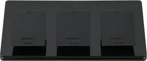 Lutron Caseta Smart Lighting Triple Pedestal for Pico Remotes, L-PED3-BL, Black