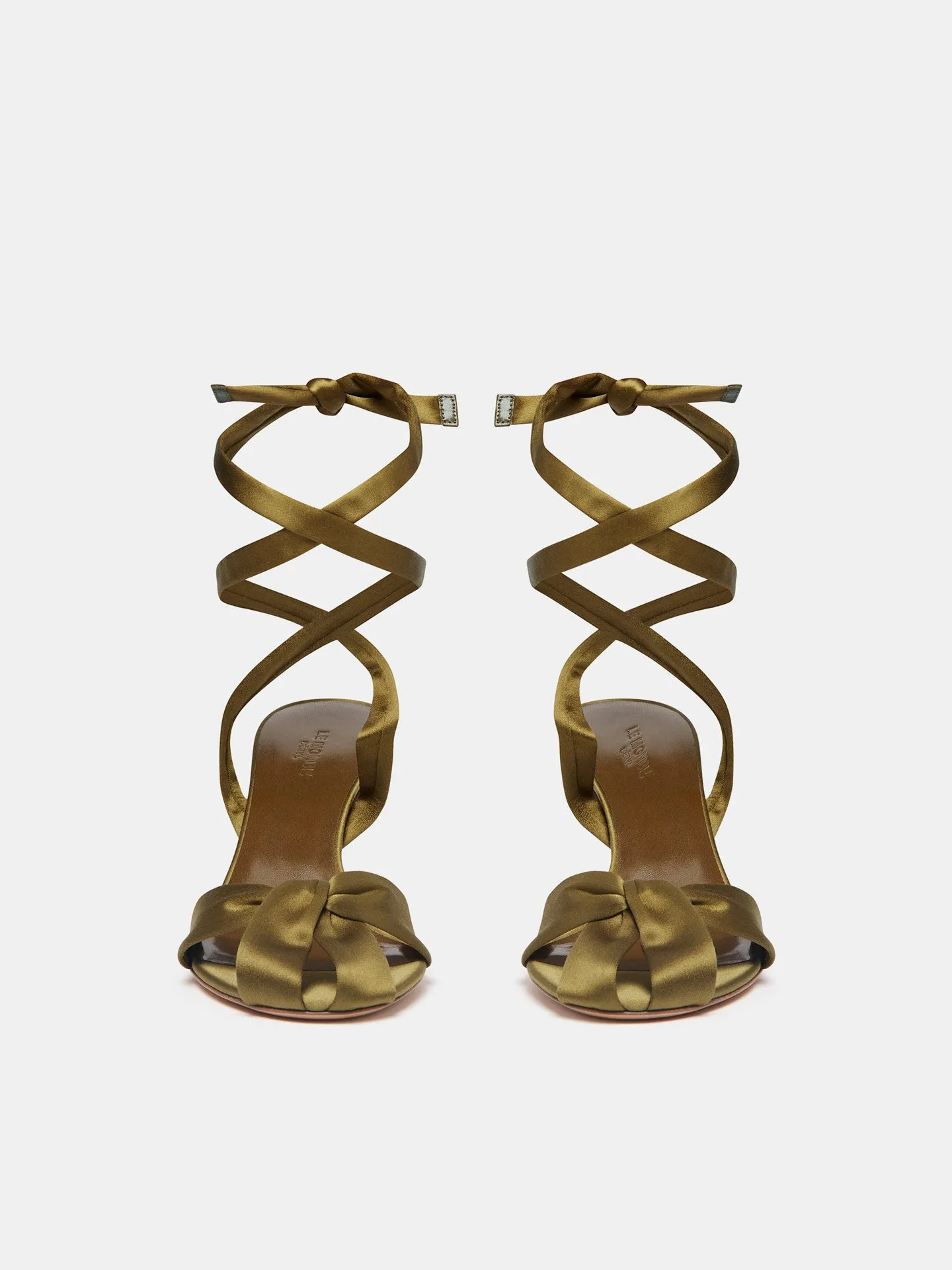 Man Ray Sandal  / Green Satin