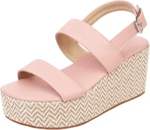 Meefit Women Platform Espadrille Wedges Sandals Open Toe Slingback Ankle Strap High Heels Sandals