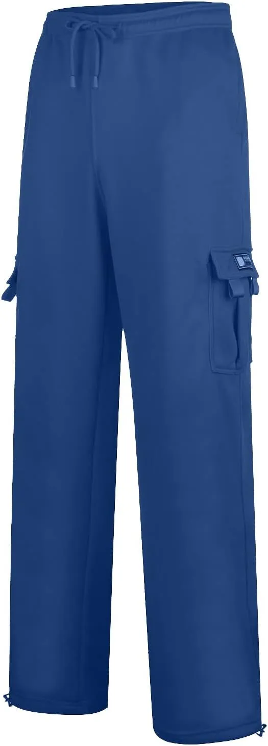 Men Cargo Combat Work Pant Gym Running Jogger Plain Stretch Sweat Pants Loose Linen Track Lounge Pants