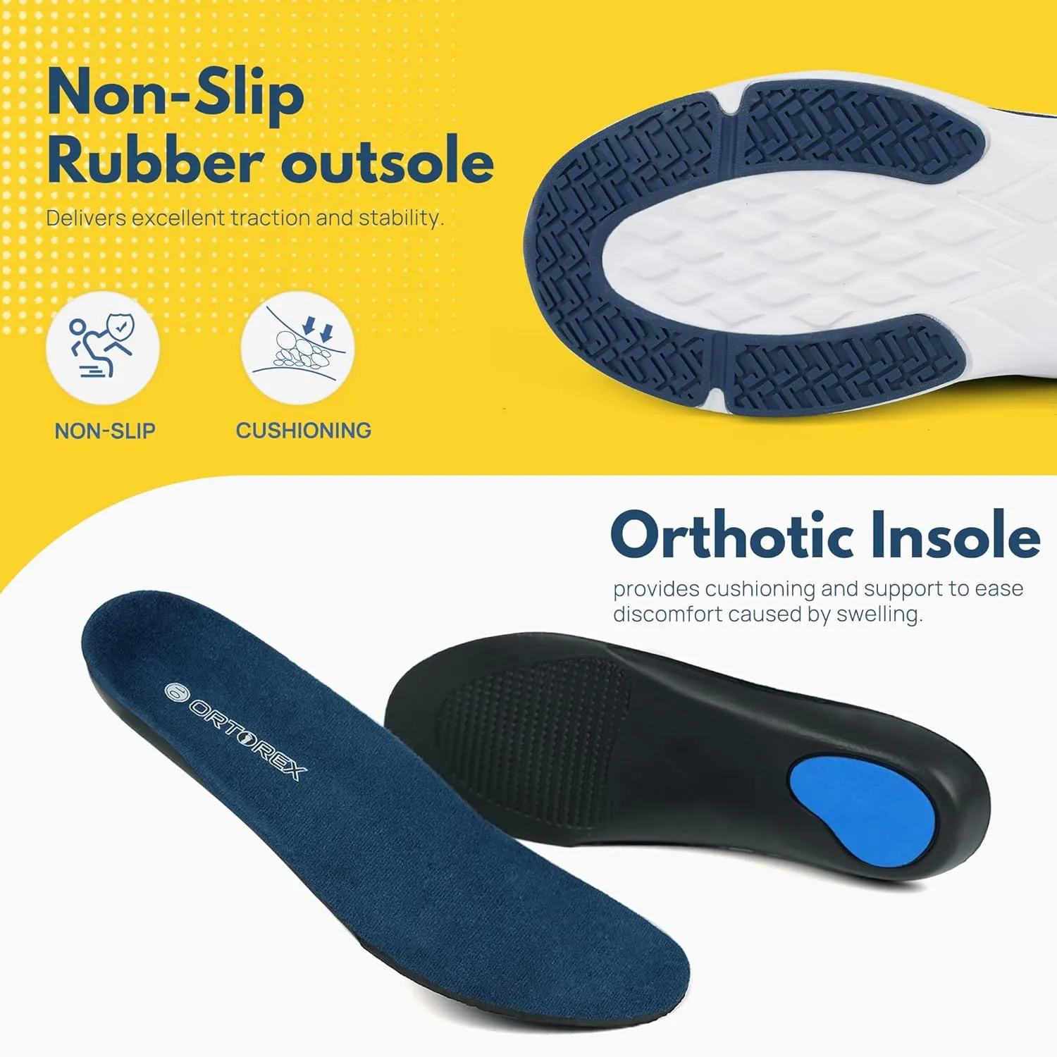 Men Orthopedic Diabetic Walking Shoes Edema Shoes for Swollen Feet