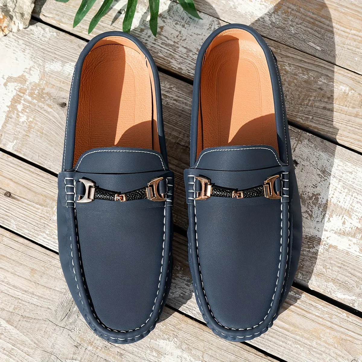 Men's Dark Blue Casual Loafers