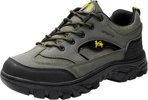 Men’s Hiking Shoes Outdoor Walking Shoes Breathable Trekking Trails Shoes Low Top Sneakers Lightweight Walking Shoes