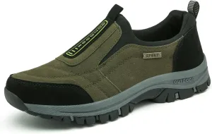 Men's Slip-On Hiking Sneakers, Wear-Resistant Non-Slip Outdoor Shoes for Hunting Trekking