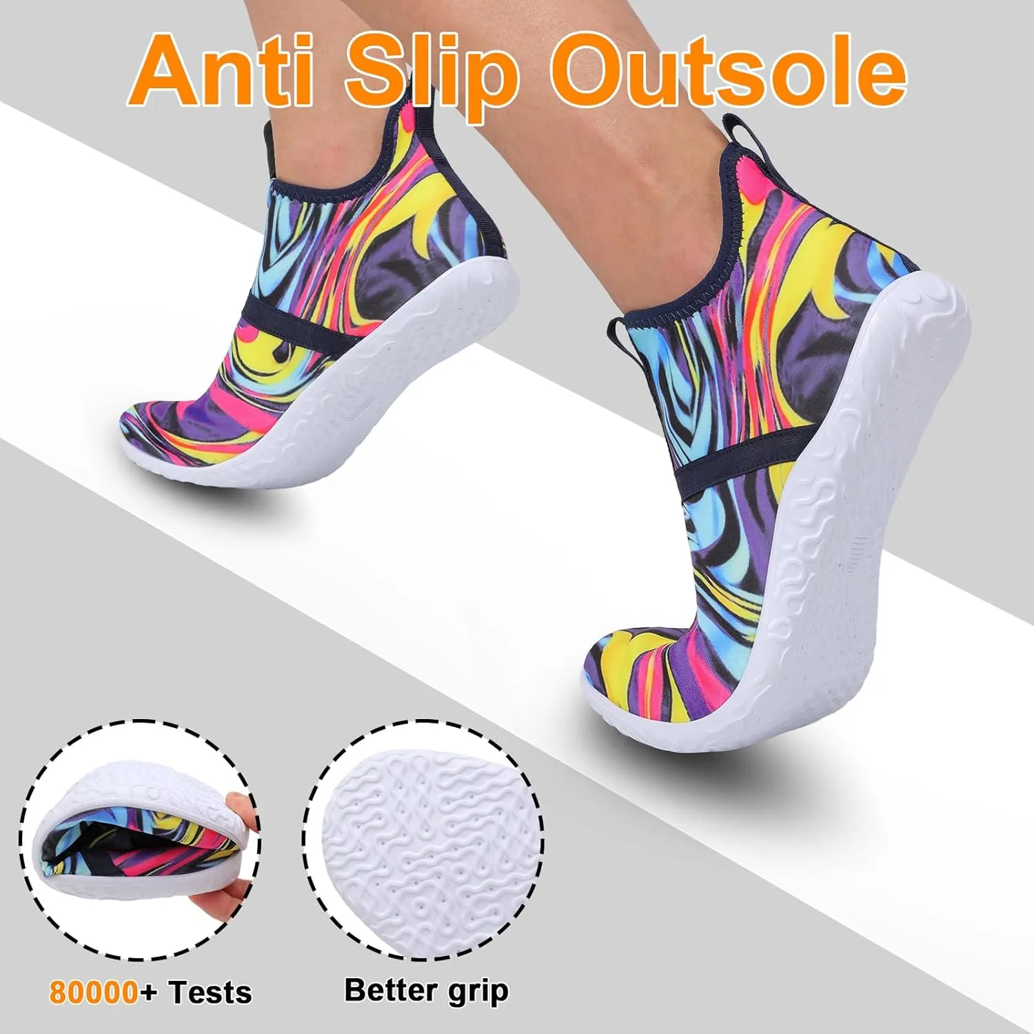 Minimalist Barefoot Sock Shoes for Women Men with Multi Purpose & Ultra Portable & Non Slip Sole