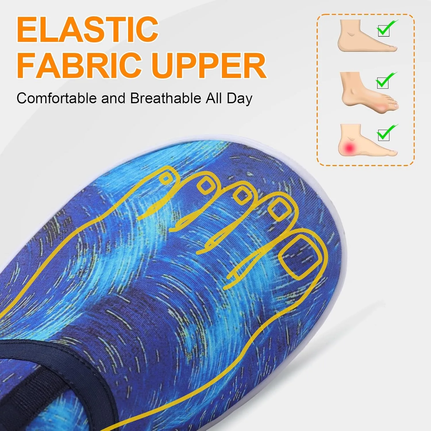 Minimalist Barefoot Sock Shoes for Women Men with Multi Purpose & Ultra Portable & Non Slip Sole