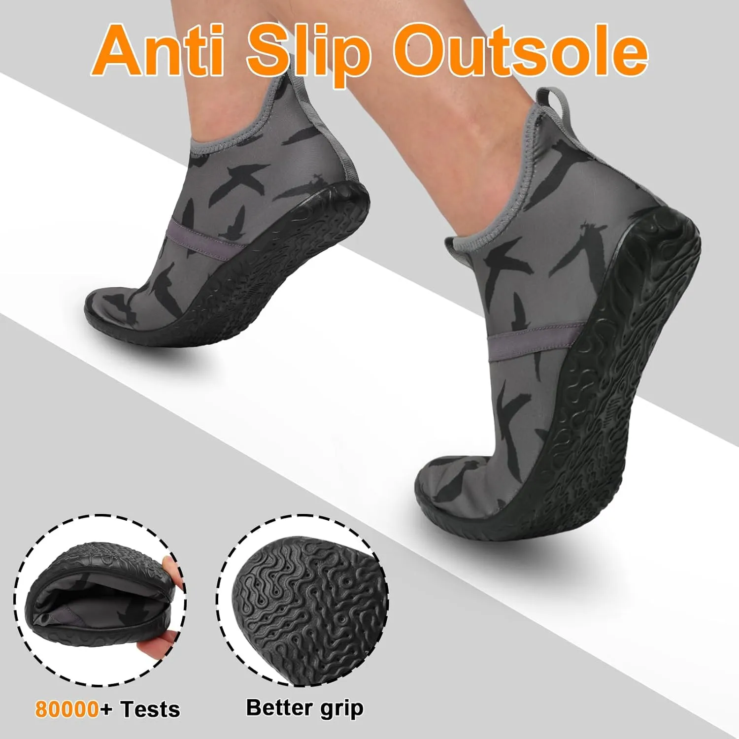 Minimalist Barefoot Sock Shoes for Women Men with Multi Purpose & Ultra Portable & Non Slip Sole