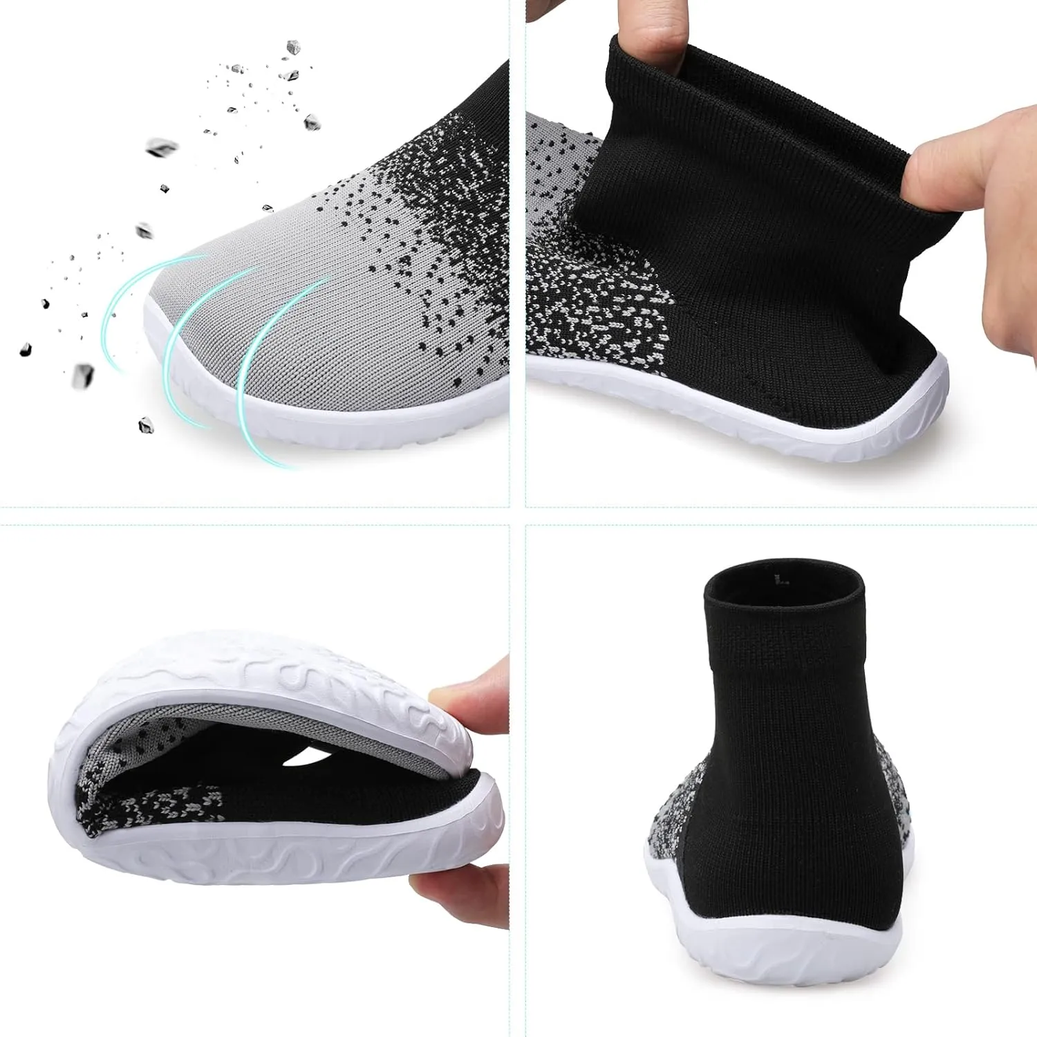Minimalist Barefoot Sock Shoes for Women Men with Multi Purpose & Ultra Portable & Non Slip Sole