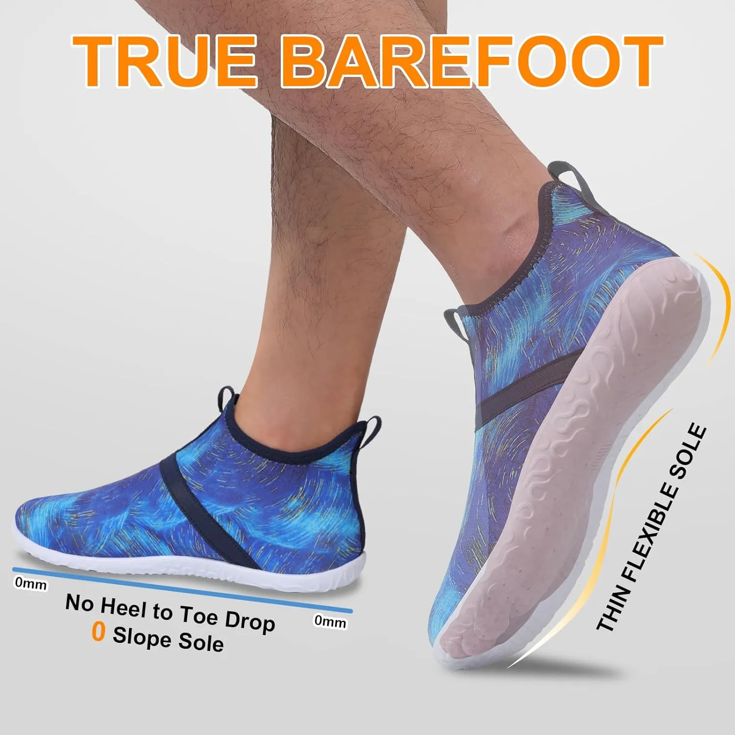 Minimalist Barefoot Sock Shoes for Women Men with Multi Purpose & Ultra Portable & Non Slip Sole