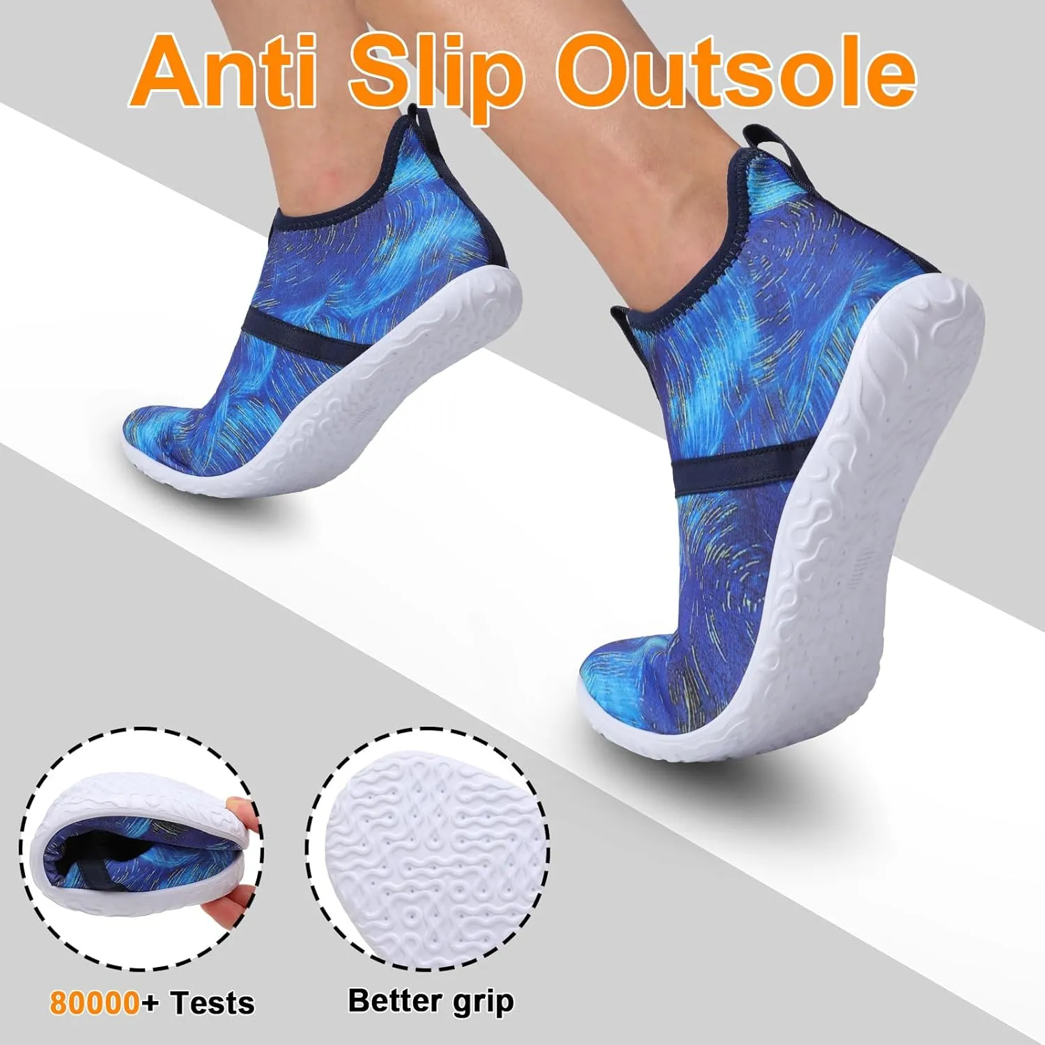 Minimalist Barefoot Sock Shoes for Women Men with Multi Purpose & Ultra Portable & Non Slip Sole
