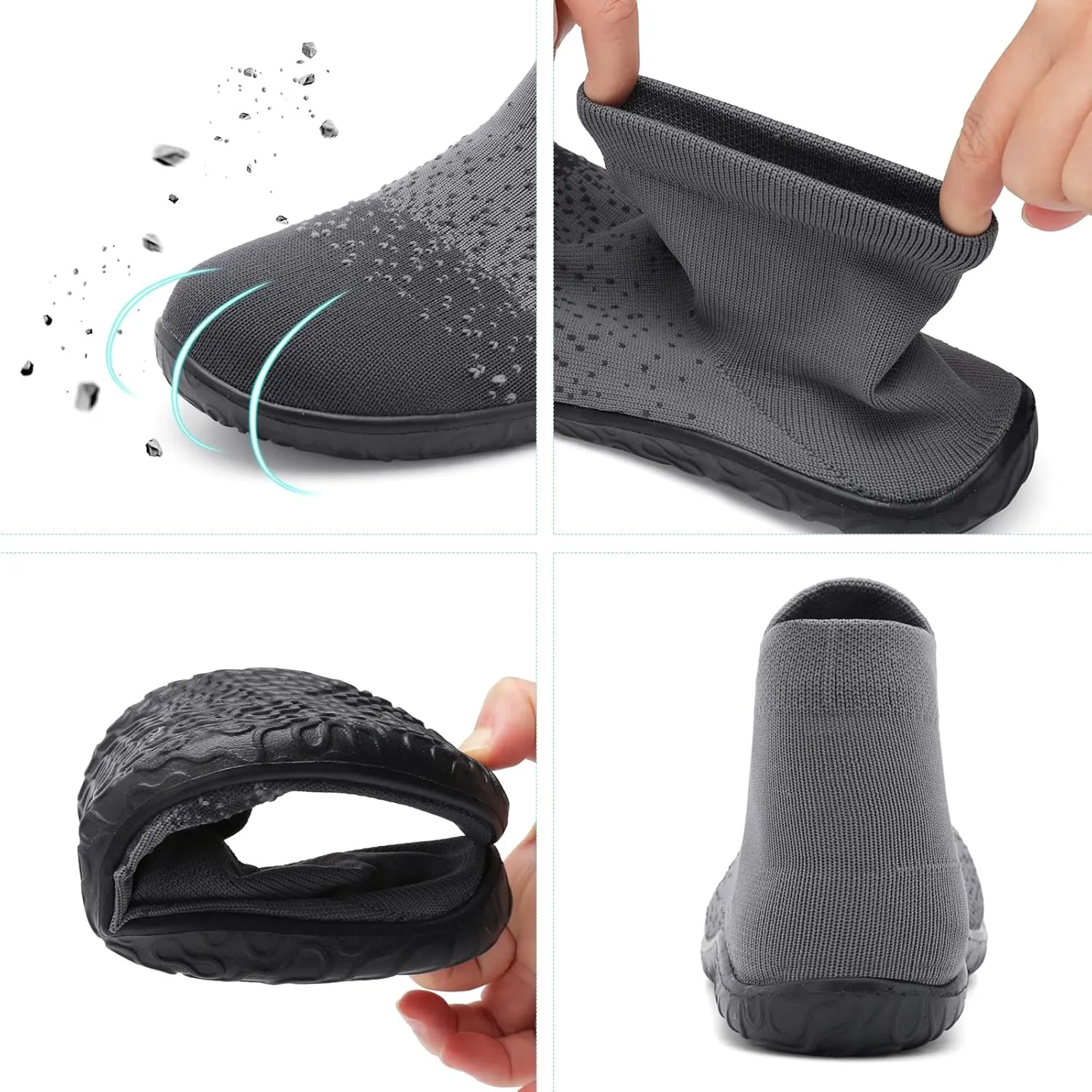 Minimalist Barefoot Sock Shoes for Women Men with Multi Purpose & Ultra Portable & Non Slip Sole