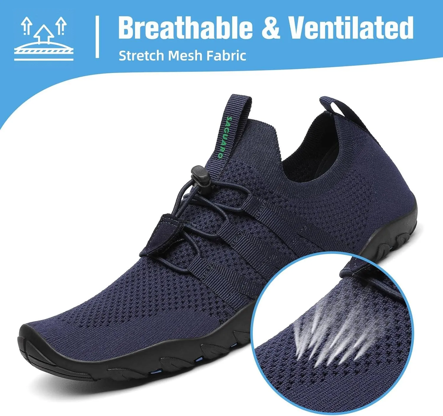 Mishansha Water Shoes for Women Men Barefoot Beach Shoe Quick Dry Aqua Swim Socks for Surfing Yoga Size 4.5-15 Women/3-13.5 Men