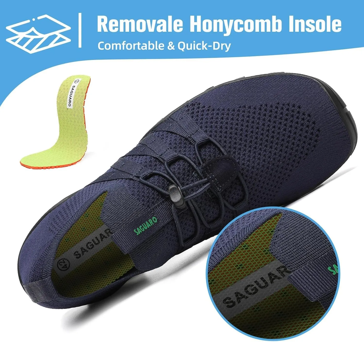 Mishansha Water Shoes for Women Men Barefoot Beach Shoe Quick Dry Aqua Swim Socks for Surfing Yoga Size 4.5-15 Women/3-13.5 Men