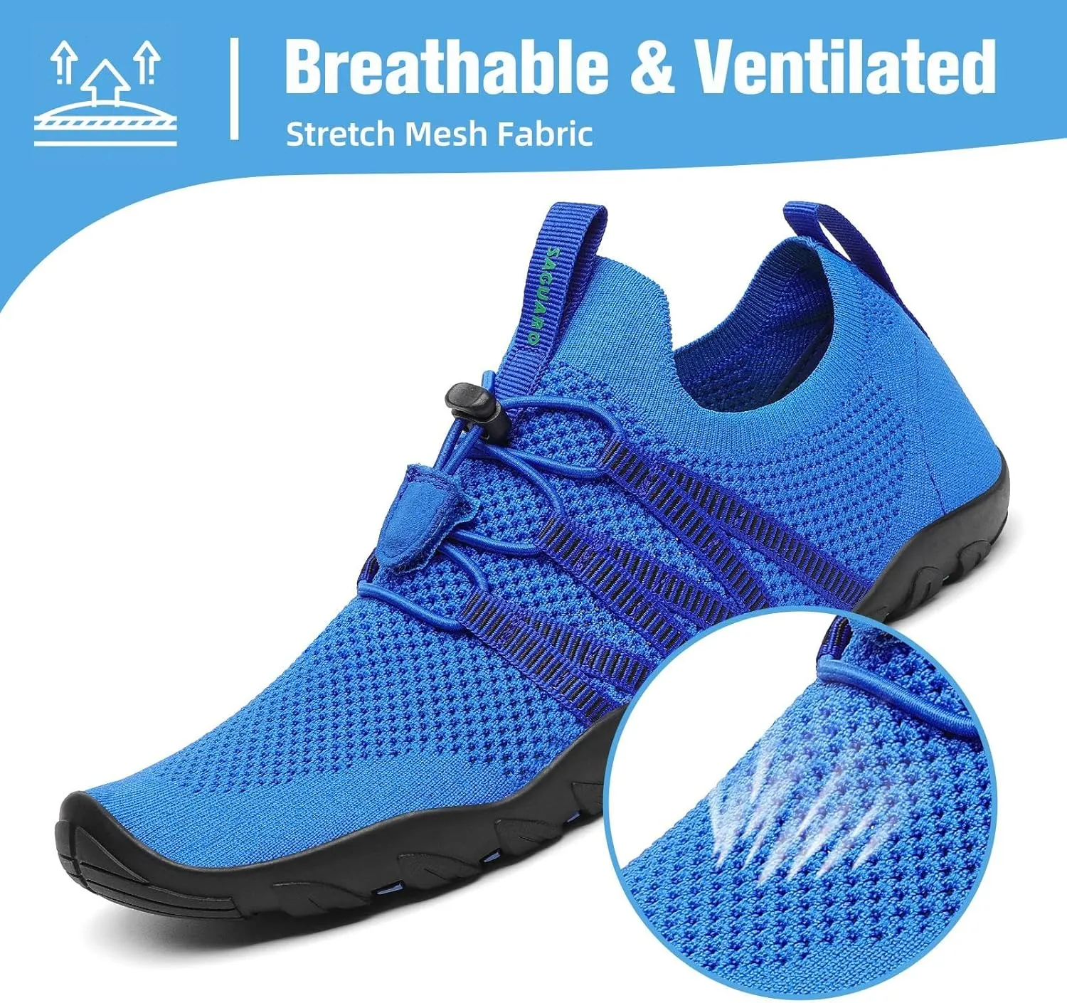 Mishansha Water Shoes for Women Men Barefoot Beach Shoe Quick Dry Aqua Swim Socks for Surfing Yoga Size 4.5-15 Women/3-13.5 Men