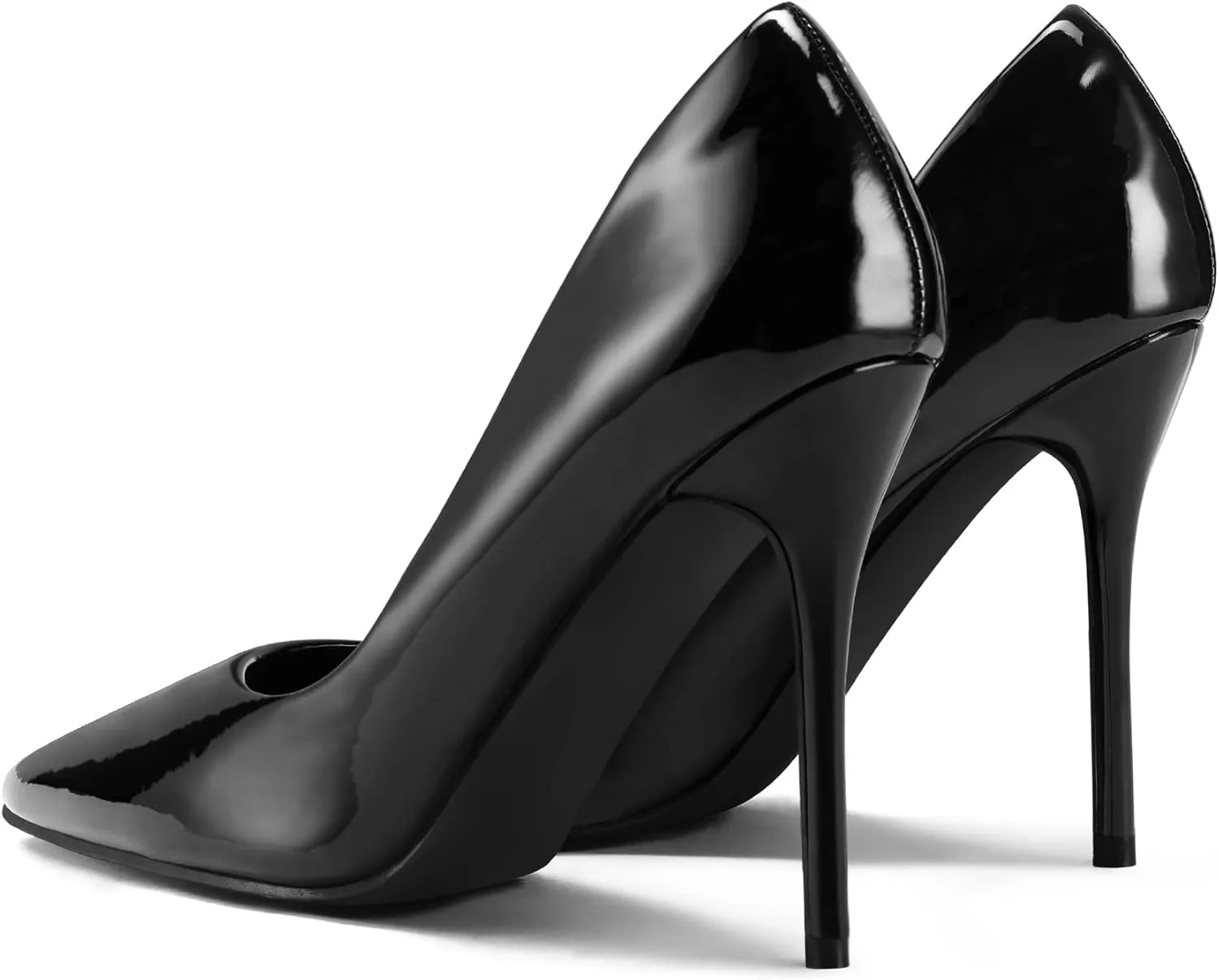mysoft Women's High Heels Pumps Closed Pointed Toe Stiletto 4IN Heels Dress Wedding Shoes
