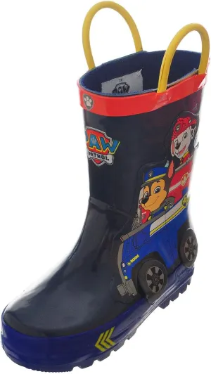 Nickelodeon Paw Patrol Boy's Waterproof Easy On Rain Boots