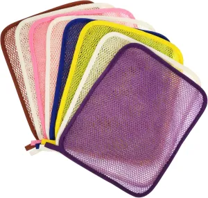 NOLITOY Body Exfoliating Washcloth 8 Pack Japanese Wash Cloths Scrub Side for Shower Face Cleansing