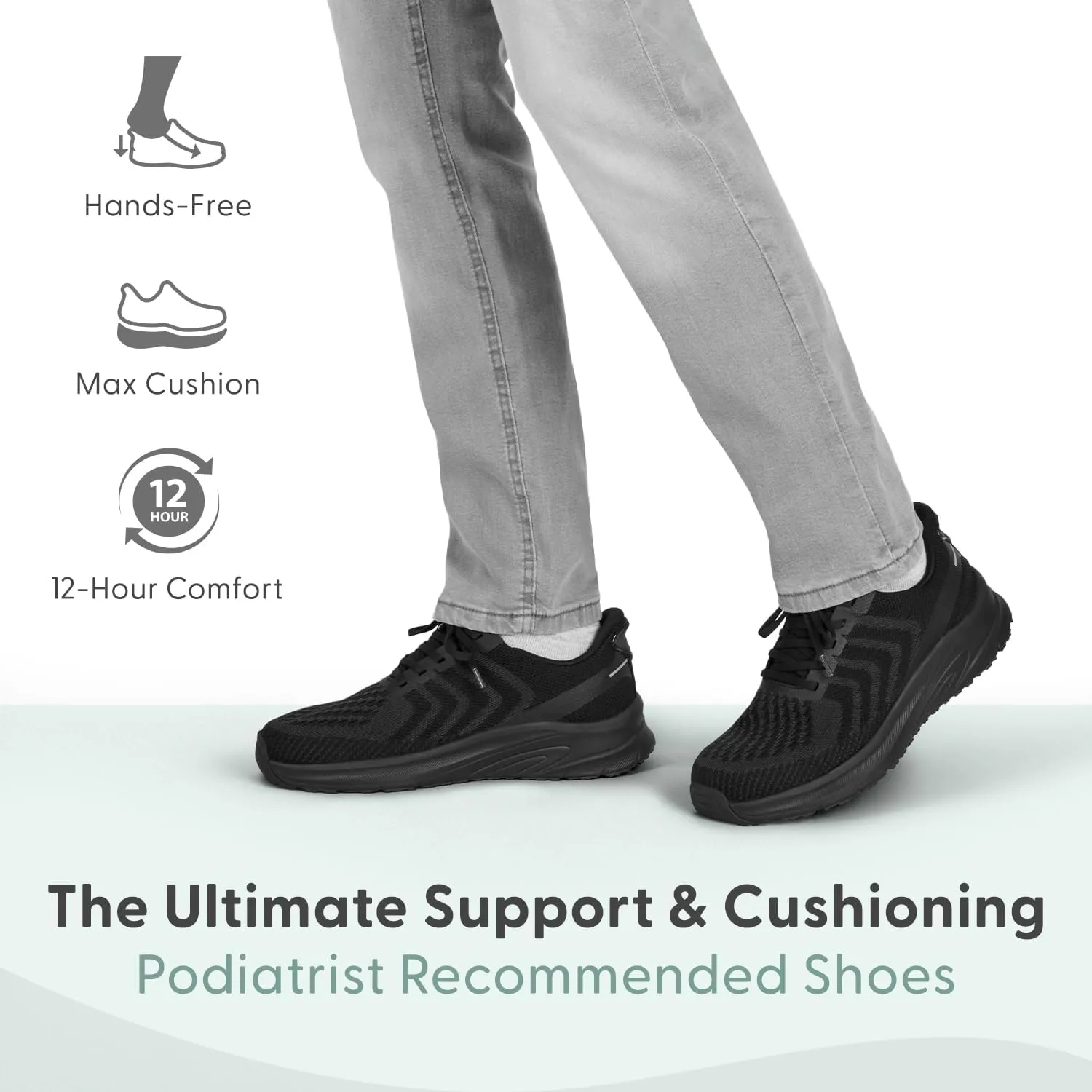 Orthofeet Men's Orthopedic Hands-Free Tilos Slip-On Sneakers