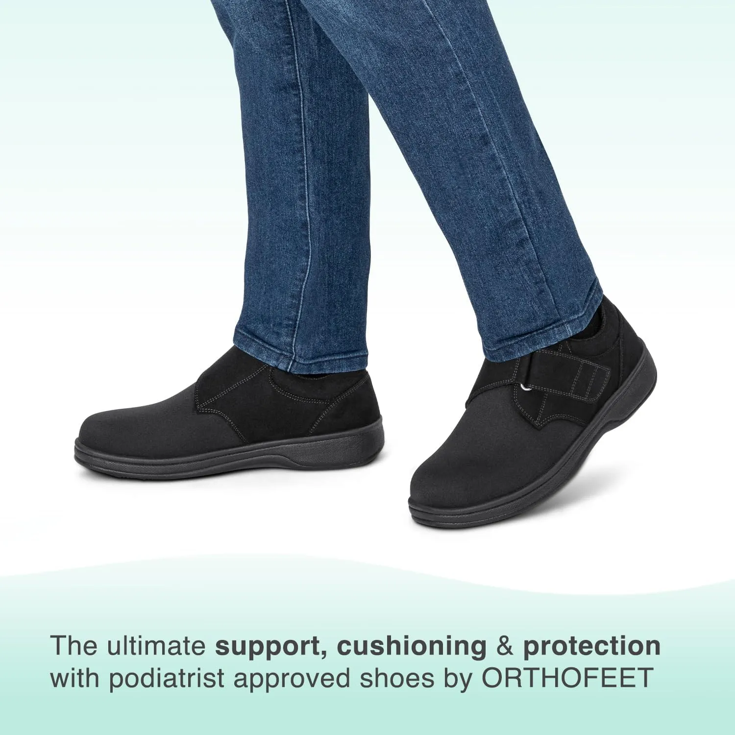 Orthofeet Men's Orthopedic Stretchable Bismarck Casual Shoes