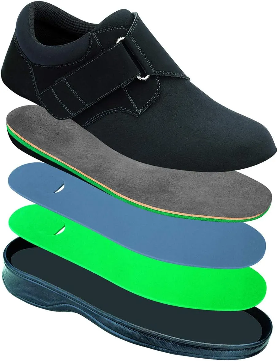 Orthofeet Men's Orthopedic Stretchable Bismarck Casual Shoes