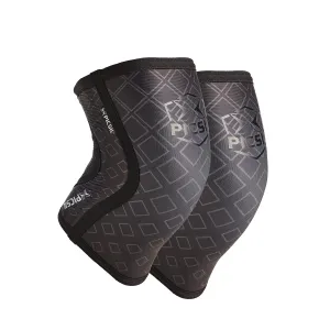 PICSIL Neoprene Knee Sleeve, Knee Brace for Stability and Compression, Stretchable Knee Pads for Training, Non-Slip, Breathable Knee Support Neoprene, Unisex, 1 Pair, 7mm Thick, Black, Extra Large