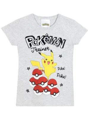 Pokemon T-Shirt - Pikachu and Pokeballs