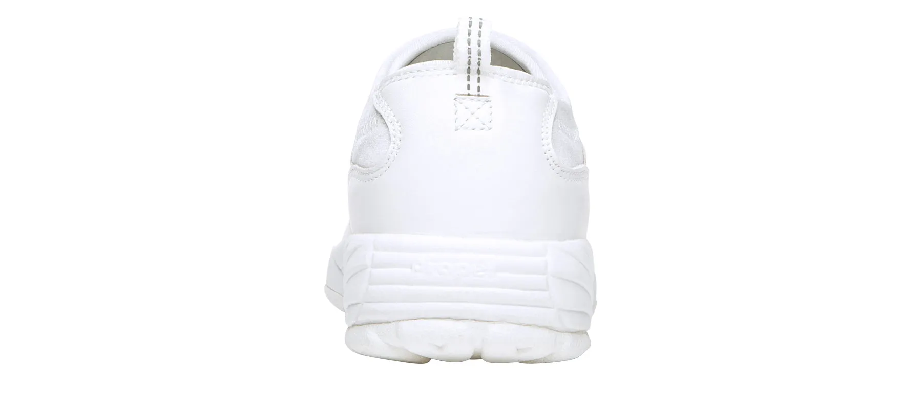 Propet Women's Slip Resistant Shoe- Wash & Wear Slip on II W3851- White