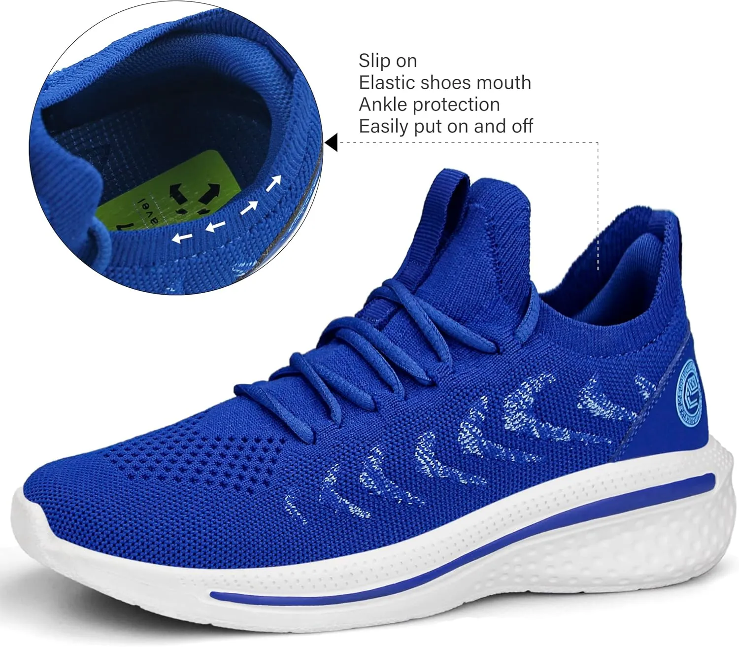 Pujcs Womens Sneakers Slip On Walking Shoes Breathable Running Shoes Lightweight Mesh Gym Shoes Non Slip Workout Shoes