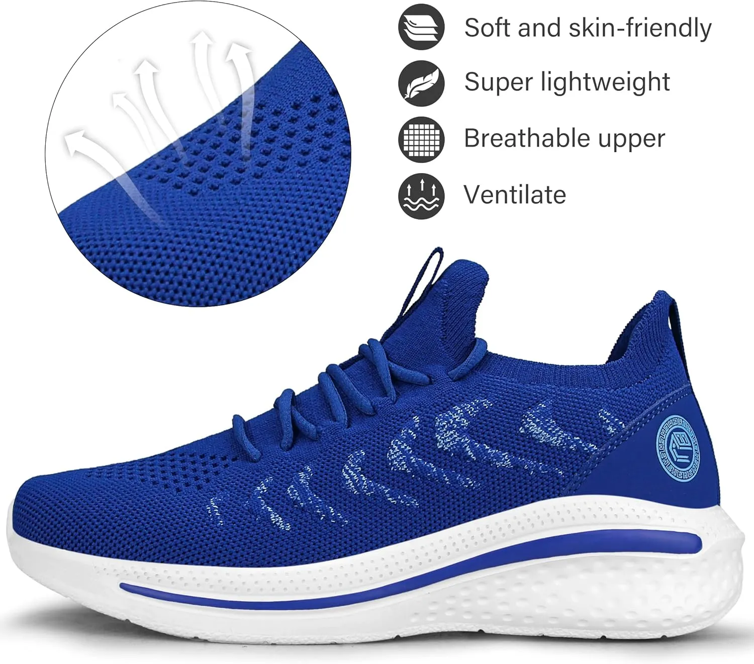 Pujcs Womens Sneakers Slip On Walking Shoes Breathable Running Shoes Lightweight Mesh Gym Shoes Non Slip Workout Shoes